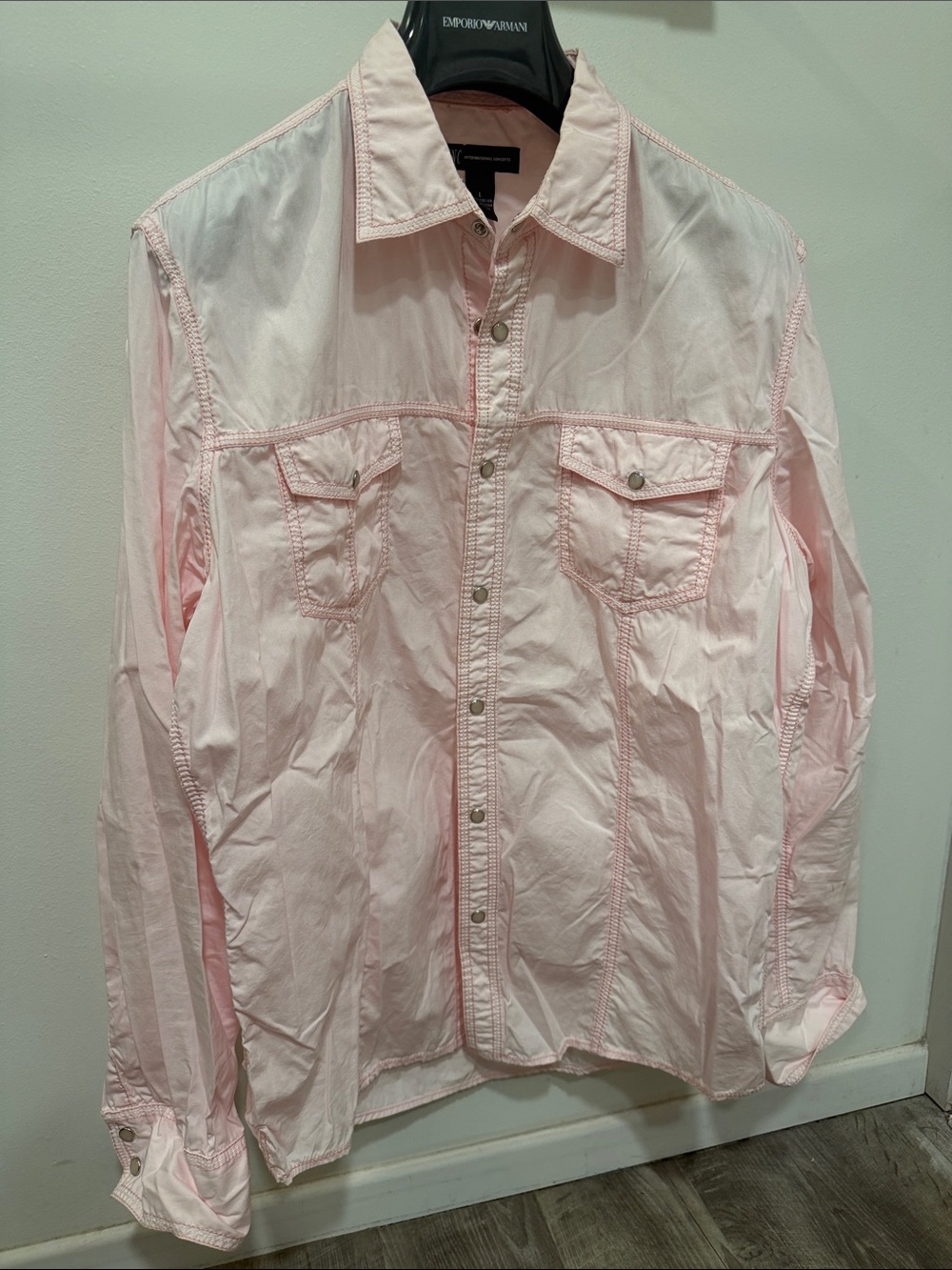 INC International Concepts Pale Pink Lightweight Shirt Jacket
